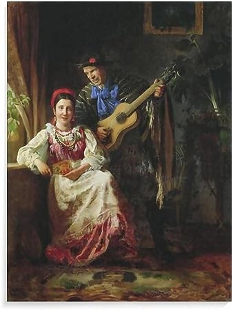 Vintage Art Canvas Poster, Wall Decor Art for Home, Alexei Kordzukhin Joke Canvas Painting Poster and Print for Wall