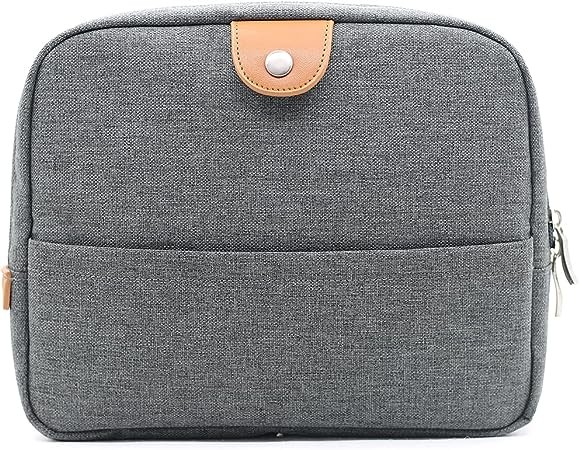 Banbituy Cosmetic Bag - Travel Essential Makeup Bag Organizer for Women. Stylish Small Bag for Toiletries, Car Accessories, Girl Gifts. Perfect Travel Size Toiletries Bag (Green)