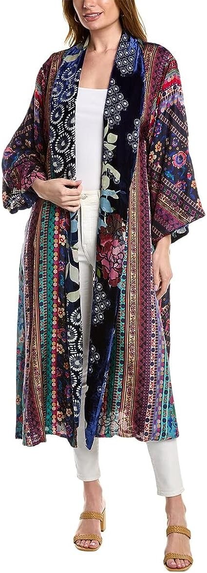 Johnny Was Women's Sierra Burnout Heart Kimono (Reversible)